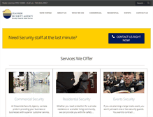 Tablet Screenshot of oceansidesecurityagency.com